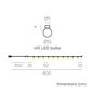 Preview: NewGarden BRUNA GUIRNALDA LED x10 Outdoor Lichterkette, Girlande 8m türkis IP44