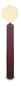 Preview: Newgarden Monica 150 Bordeaux Stehleuchte, Akku & Solar, dimmbar, Fernbedienung, Dämmerungssensor ø35x153 cm