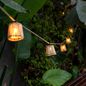 Preview: NewGarden OKINAWA LED Lichterkette Solar 8m, Bambus, Jute, Solar mit Akku, 10x E12 IP44