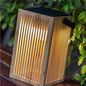 Preview: NewGarden OKINAWA LED tagbare Solar Laterne, Bambus, Fernbedienung IP54