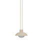 Preview: Newgarden Syros 20 Akku Beige mobile Dekoleuchte mit Seil, warmweißes Licht, dimmbar, Fernbedienung ø20x9,5 cm