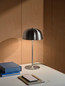 Preview: Nordlux Tischlampe Cera Gebürsteter Stahl E14 Ø24cm Metall 2010225033