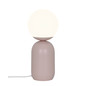 Preview: Nordlux Tischlampe Notti Staubrosa E14 Ø15cm Metall 2011035057