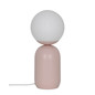 Preview: Nordlux Tischlampe Notti Staubrosa E14 Ø15cm Metall 2011035057