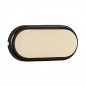 Preview: Nordlux Cuba Energy Oval LED Wandleuchte 6,5W IP54 Schwarz warmweiss