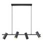 Preview: Nordlux Alanis Pendelleuchte 4-fach schwarz GU10 schwenkbar 2213423003