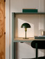 Preview: Nordlux Tischlampe Ellen Mini Dunkelgrün E14 Ø16cm Metall 2213745013