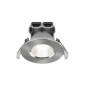 Preview: Nordlux Fremont 3-Kit IP65 4000K LED Einbauleuchte dimmbar 4,5W IP65 gebürsteter Stahl 3er Set 2310056032