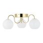 Preview: Nordlux Franca Deckenleuchte 3x E14 Glas-Deckenlampe Messing 2312506035