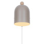 Preview: Nordlux Wandleuchte Gaston Hell braun E27 19,5cm Metall 2412671018