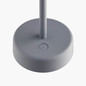Preview: Nordlux LED Akkuleuchte Ellen To-Go Tischlampe Grau dimmbar Moodmaker 300lm 3000K warmweiß Ø16cm IP44 Aluminium 2418015010