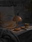 Preview: Nordlux LED Akkuleuchte Ellen To-Go Tischlampe Braun dimmbar Moodmaker 300lm 3000K warmweiß Ø16cm IP44 Aluminium 2418015018