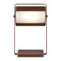 Preview: Nordlux LED Akkuleuchte Saulio Solar Braun dimmbar 200lm 3000K warmweiß 23,5cm IP44 Aluminium 2418035018