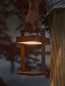 Preview: Nordlux LED Akkuleuchte Saulio Solar Braun dimmbar 200lm 3000K warmweiß 23,5cm IP44 Aluminium 2418035018