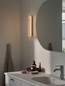 Preview: Nordlux LED Wandleuchte Cavara Messing dimmbar 550lm 3000/4000K CCT warm-, neutralweiß 90Ra 35cm IP44 Metall 2610201035