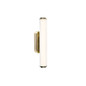 Preview: Nordlux LED Wandleuchte Virelle 32 Messing dimmbar 760lm 3000/4000K CCT warm-, neutralweiß 90Ra 32cm IP44 Metall 2610221035