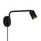 Preview: Nordlux Wandleuchte Explore Long Schwarz GU10 12cm Metall 2612481003