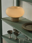 Preview: Nordlux Tischlampe Malti Beige E27 Ø27,5cm Glas 2612825009