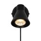 Preview: Nordlux Eik Wandleuchte schwarz GU10 schwenkbar 45761003