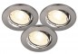 Preview: Nordlux Canis 3er-Pack GU10 LED Einbauleuchte 3x3.7W warmweiss, schwenkbarer Downlight