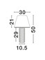 Preview: Nova Luce Tischleuchte Bacco E27 Beige Textil Stein Ø30cm 9001062