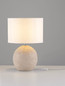 Preview: Nova Luce Tischleuchte Nagomi E27 Beige Keramik Textil Ø30cm 9001068