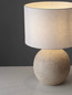 Preview: Nova Luce Tischleuchte Nagomi E27 Beige Keramik Textil Ø30cm 9001068
