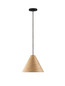 Preview: Nova Luce Pendelleuchte Elysian E27 Natur Schwarz Holz Ø30cm 9001070