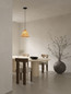 Preview: Nova Luce Pendelleuchte Elysian E27 Natur Schwarz Holz Ø30cm 9001070