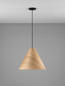 Preview: Nova Luce Pendelleuchte Elysian E27 Natur Schwarz Holz Ø45cm 9001071