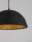 Preview: Nova Luce Pendelleuchte Talcum E27 Schwarz Papier Ø42cm 9001073