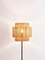 Preview: Nova Luce Stehleuchte Lito E27 Schwarz Metall Rattan 145cm 9001081