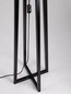 Preview: Nova Luce Stehleuchte Artis E27 Grau Schwarz Leinen Holz 165cm 9001082