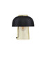 Preview: Nova Luce Tischleuchte Sqube E27 Schwarz Gold Metall Ø25cm 9001085