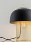 Preview: Nova Luce Tischleuchte Sqube E27 Schwarz Gold Metall Ø25cm 9001085