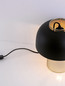 Preview: Nova Luce Tischleuchte Sqube E27 Schwarz Gold Metall Ø25cm 9001085