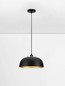 Preview: Nova Luce Pendelleuchte Sqube E27 Schwarz Gold Metall Ø35cm 9001086