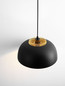 Preview: Nova Luce Pendelleuchte Sqube E27 Schwarz Gold Metall Ø35cm 9001086