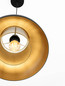 Preview: Nova Luce Pendelleuchte Sqube E27 Schwarz Gold Metall Ø35cm 9001086