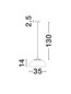 Preview: Nova Luce Pendelleuchte Sqube E27 Schwarz Gold Metall Ø35cm 9001086