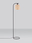 Preview: Nova Luce Stehleuchte Intra E27 Natur Schwarz Metall Bambus 160cm 9001090