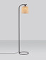 Preview: Nova Luce Stehleuchte Intra E27 Natur Schwarz Metall Bambus 160cm 9001090