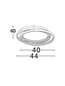 Preview: Nova Luce LED Deckenleuchte Arbor dimmbar 27W warmweiss 3000K Schwarz Metall Ø44cm 9001095