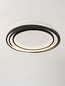 Preview: Nova Luce LED Deckenleuchte Arbor dimmbar 33W warmweiss 3000K Schwarz Metall Ø54cm 9001096