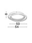 Preview: Nova Luce LED Deckenleuchte Arbor dimmbar 33W warmweiss 3000K Schwarz Metall Ø54cm 9001096
