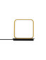 Preview: Nova Luce LED Tischleuchte Imar 13W warmweiss 3200K Schwarz Gold Stahl Aluminium 22x22cm 9001104