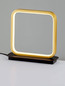 Preview: Nova Luce LED Tischleuchte Imar 13W warmweiss 3200K Schwarz Gold Stahl Aluminium 22x22cm 9001104