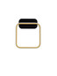 Preview: Nova Luce LED Wandleuchte Imar 13W warmweiss 3200K Schwarz Gold Stahl Aluminium 24x20cm 9001105