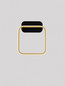 Preview: Nova Luce LED Wandleuchte Imar 13W warmweiss 3200K Schwarz Gold Stahl Aluminium 24x20cm 9001105