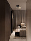 Preview: Nova Luce LED Deckenleuchte Imar dimmbar 30W warmweiss 3200K Schwarz Gold Stahl Aluminium 39x35cm 9001106